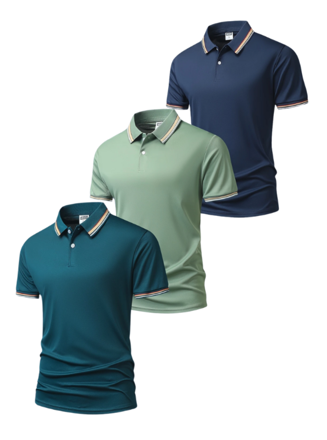 3-Pack Men’s T-Shirts – Crease-Resistant, Breathable, Maximum Comfort